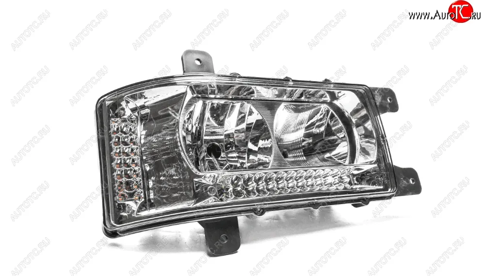 Правая фара в сборе (с ДХО LED, Н/О) АвтоЭлектрика КамАЗ 4308 - 6520