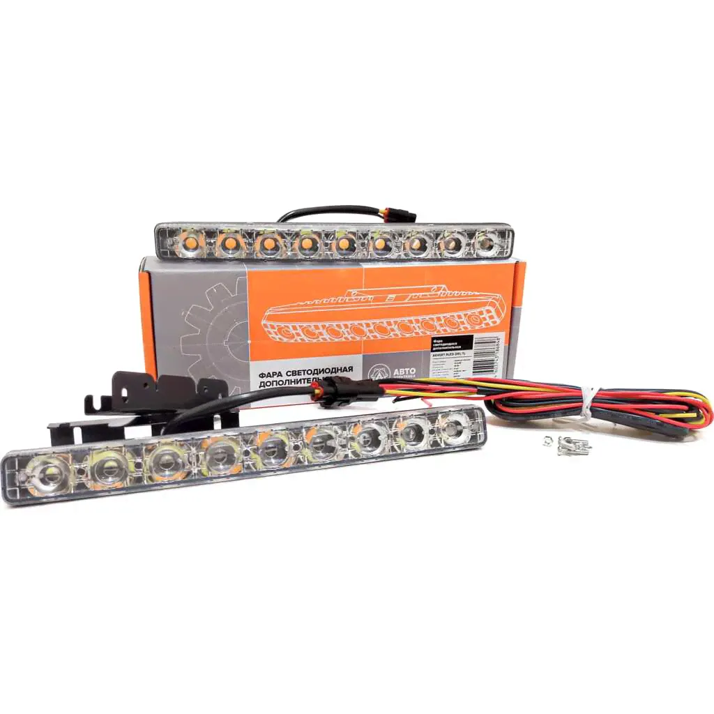 Фара ДХО АВТОЭЛЕКТРИКА LED 12/24В AE45RT-9LED-DRL-TL